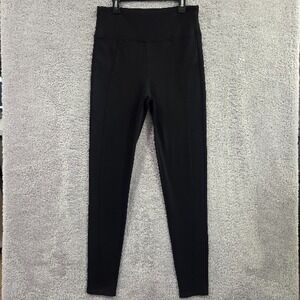 Assets by‎ Spanx Black Leggings Women's Size Large Stretch Compression High Rise